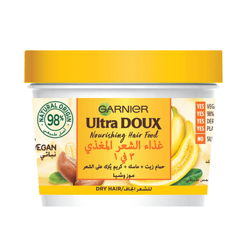 Garnier Ultra Doux Banana & Shea 3-In-1 Hair Food - 390ml