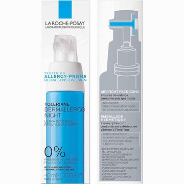 La Roche-Posay Toleriane Dermallegro Night Cream for Face Intense Soothing Moisturizer with Vitamin E, Allergy Tested, for Sensitive Skin, Formerly Toleriane Ultra Night