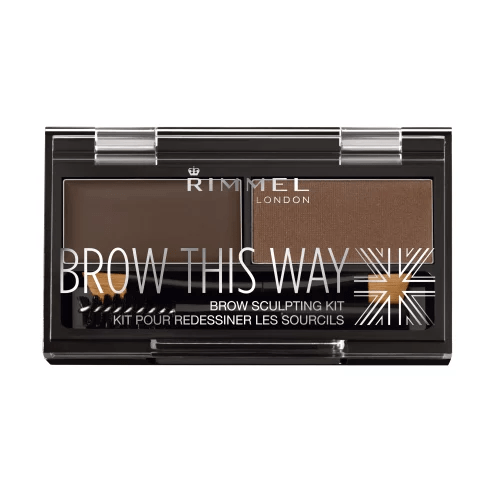 Rimmel London Brow This Way Eyebrow Powder Kit - Dark Brown