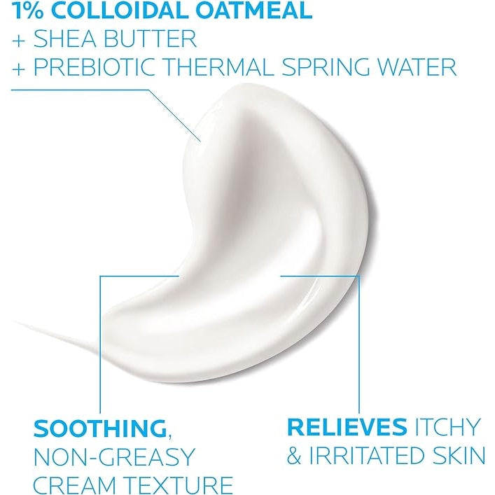 La Roche-Posay Lipikar Soothing Relief Eczema Cream, Face and Body Lotion For Eczema and Sensitive, Dry Skin, Moisturizer with Colloidal Oatmeal to Relieve Irritation