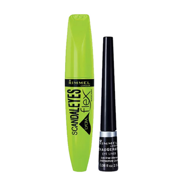 Rimmel London Scandal Eyes Flex Mascara & Exaggerate Liquid Eyeliner Pack