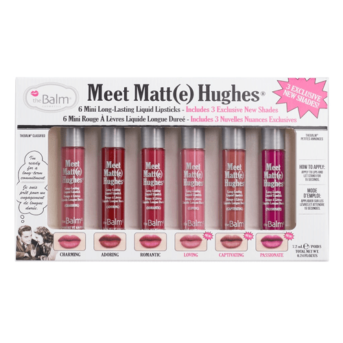 theBalm Meet Matte Hughes Set of 6 Mini Lipsticks Limited Edition - Vol3