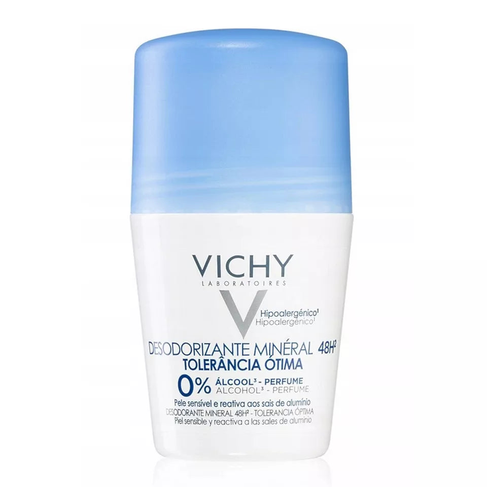 Vichy 48HR Mineral Deodorant Optimal Tolerance Roll-On 2 x 50ml