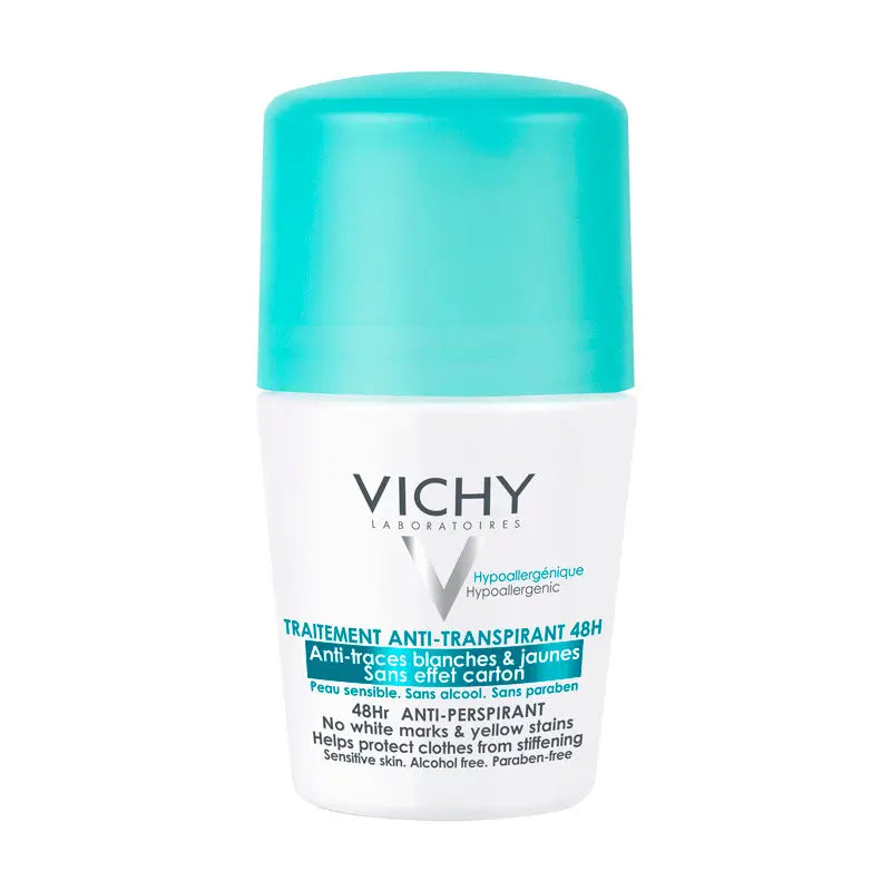 Vichy 48H Intensive Anti-perspirant anti-white and yellow mark deodorant 2x50ml