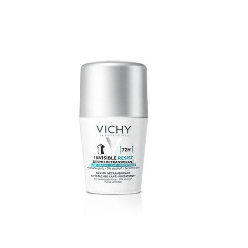 Vichy Déodorant Invisible Resist Dermo Détranspirant 72h Roll-On 50 ml